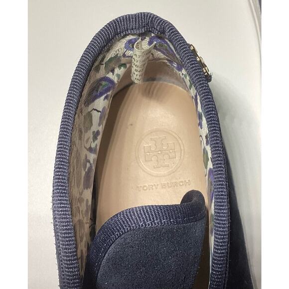Tory Burch Iggy high top women's 8.5M navy blue suede - Picture 4 of 5